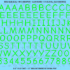 ASG Waterslide Decals - Casual Handwritten Lettering Numbers 1/2"
