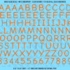 ASG Waterslide Decals - Casual Handwritten Lettering Numbers 1/2"