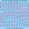 ASG Waterslide Decals - Casual Handwritten Lettering Numbers 1/2"