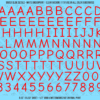 ASG Waterslide Decals - Casual Handwritten Lettering Numbers 1/2"