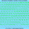 ASG Waterslide Decals - Classic Book Serif Lettering Numbers 5/16"
