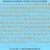 ASG Waterslide Decals - Classic Book Serif Lettering Numbers 5/16"