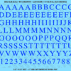 ASG Waterslide Decals - Classic Book Serif Lettering Numbers 1/2"