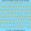 ASG Waterslide Decals - Classic Book Serif Lettering Numbers 1/2"