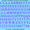 ASG Waterslide Decals - Classic Book Serif Lettering Numbers 1/2"