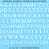 ASG Waterslide Decals - Classic Book Serif Lettering Numbers 1/2"