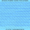 ASG Waterslide Decals - Humanist Book Serif Lettering Numbers 3/16"