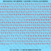 ASG Waterslide Decals - Humanist Book Serif Lettering Numbers 3/16"