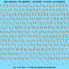 ASG Waterslide Decals - Humanist Book Serif Lettering Numbers 1/4"