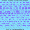 ASG Waterslide Decals - Humanist Book Serif Lettering Numbers 1/4"