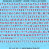 ASG Waterslide Decals - Humanist Book Serif Lettering Numbers 1/4"