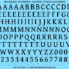 ASG Waterslide Decals - Humanist Book Serif Lettering Numbers 1/2"