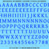 ASG Waterslide Decals - Humanist Book Serif Lettering Numbers 1/2"