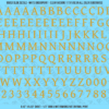 ASG Waterslide Decals - Humanist Book Serif Lettering Numbers 1/2"