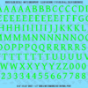 ASG Waterslide Decals - Humanist Book Serif Lettering Numbers 1/2"