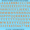 ASG Waterslide Decals - Humanist Book Serif Lettering Numbers 1/2"