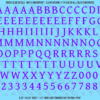ASG Waterslide Decals - Humanist Book Serif Lettering Numbers 1/2"