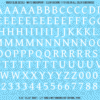 ASG Waterslide Decals - Humanist Book Serif Lettering Numbers 1/2"