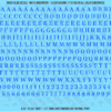 1313-WS-Blue.png ASG Waterslide Decals - High-Contrast Serif Lettering Numbers 1/4"