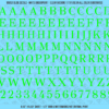 1316-WS-Green.png ASG Waterslide Decals - High-Contrast Serif Lettering Numbers 1/2"