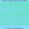 1321-WS-Green.png ASG Waterslide Decals - Monospace / Typewriter Lettering Numbers 1/4"