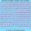 1321-WS-Pink.png ASG Waterslide Decals - Monospace / Typewriter Lettering Numbers 1/4"