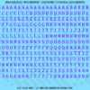 1321-WS-Purple.png ASG Waterslide Decals - Monospace / Typewriter Lettering Numbers 1/4"