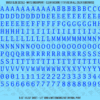 1322-WS-Blue.png ASG Waterslide Decals - Monospace / Typewriter Lettering Numbers 5/16"