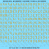 1322-WS-GoldMetallic.png ASG Waterslide Decals - Monospace / Typewriter Lettering Numbers 5/16"