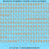 1322-WS-Orange.png ASG Waterslide Decals - Monospace / Typewriter Lettering Numbers 5/16"