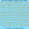 1323-WS-GoldMetallic.png ASG Waterslide Decals - Monospace / Typewriter Lettering Numbers 3/8"