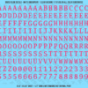1323-WS-Pink.png ASG Waterslide Decals - Monospace / Typewriter Lettering Numbers 3/8"