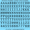 ASG Waterslide Decals - Monospace / Typewriter Lettering Numbers 1/2"