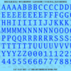 ASG Waterslide Decals - Monospace / Typewriter Lettering Numbers 1/2"