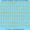 ASG Waterslide Decals - Monospace / Typewriter Lettering Numbers 1/2"