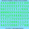 ASG Waterslide Decals - Monospace / Typewriter Lettering Numbers 1/2"