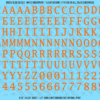 ASG Waterslide Decals - Monospace / Typewriter Lettering Numbers 1/2"
