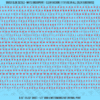 ASG Waterslide Decals - Heavy Sans Serif Lettering Numbers 3/32"
