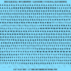 ASG Waterslide Decals - Heavy Sans Serif Lettering Numbers 1/8"