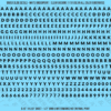 ASG Waterslide Decals - Heavy Sans Serif Lettering Numbers 3/16"