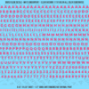 ASG Waterslide Decals - Heavy Sans Serif Lettering Numbers 3/16"