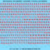ASG Waterslide Decals - Heavy Sans Serif Lettering Numbers 3/16"