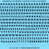 ASG Waterslide Decals - Heavy Sans Serif Lettering Numbers 1/4"
