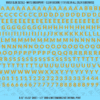 ASG Waterslide Decals - Heavy Sans Serif Lettering Numbers 1/4"