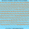 ASG Waterslide Decals - Heavy Sans Serif Lettering Numbers 1/4"