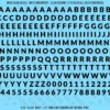 ASG Waterslide Decals - Heavy Sans Serif Lettering Numbers 5/16"