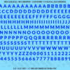 ASG Waterslide Decals - Heavy Sans Serif Lettering Numbers 5/16"