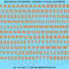 ASG Waterslide Decals - Heavy Sans Serif Lettering Numbers 5/16"