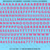ASG Waterslide Decals - Heavy Sans Serif Lettering Numbers 5/16"