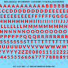 ASG Waterslide Decals - Heavy Sans Serif Lettering Numbers 5/16"
